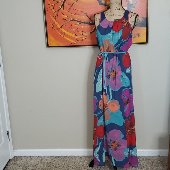 Anthropologie Dresses & Skirts - Anthro Maeve Floral Print Maxi Dress Size 6